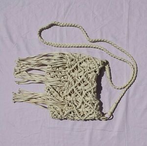 SALE Merona Creme crocheted purse